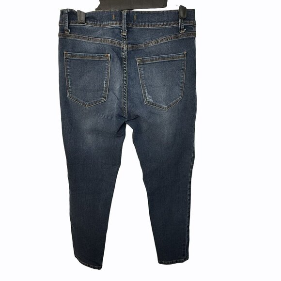 Free People Womens Blue Denim Skinny Sexy Stretchy Casual Jeans Size 28‎ - Picture 3 of 6